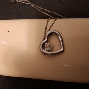 Silver heart pendant